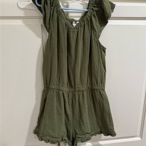 J. Crew Factory Olive Green Kids One Piece